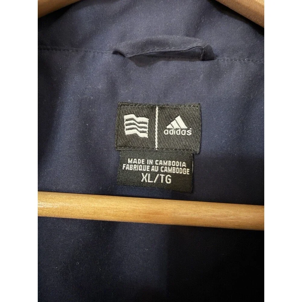 Y2K Adidas Men’s Navy 1/4 Zip ClimaShell XL Golf Vest- Wind Proof- 761580 AWV002